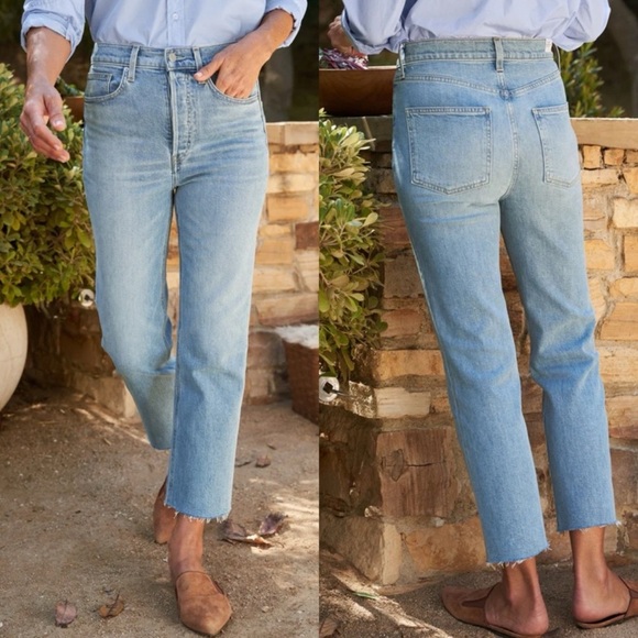 Frank & Eileen Denim - Frank & Eileen Women's Monaghan High Waist Crop Mom Jeans